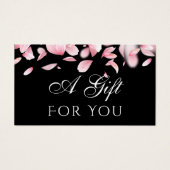 Cadeaukaart voor afvallende bladen visitekaartje (Voorkant)