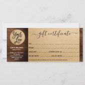 Cadeaukaart voor Boerderij van papierstof - logo t (Achterkant)