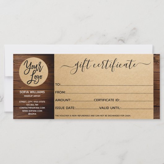 Cadeaukaart voor Boerderij van papierstof - logo t (Achterkant)