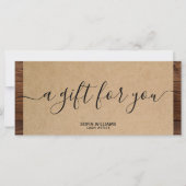 Cadeaukaart voor Boerderij van papierstof - logo t (Voorkant)