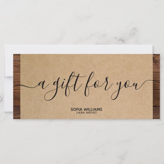 Cadeaukaart voor Boerderij van papierstof - logo t (Voorkant)