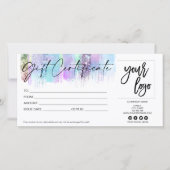 cadeaukaart voor holografische afbeeldingen toevoe (Voorkant)