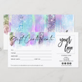 cadeaukaart voor holografische afbeeldingen toevoe (Voorkant / Achterkant)