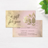 cadeaukaart voor lotus logo visitekaartje (Bureau)