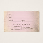 cadeaukaart voor lotus logo visitekaartje (Achterkant)