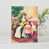 CadeauKaart voor Moederdag/Klassieke mama en kinde Feestdagenkaart (Staand voorkant)