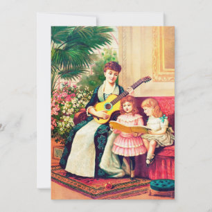 CadeauKaart voor Moederdag/Klassieke mama en kinde Feestdagenkaart