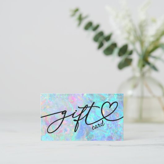 cadeaukaart voor optische textuur visitekaartje (Staand voorkant)