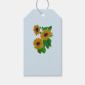 cadeaukaart voor zonnebloemen cadeaulabel (Voorkant)