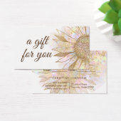 cadeaukaart voor zonnebloemen visitekaartje (Bureau)