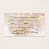 cadeaukaart voor zonnebloemen visitekaartje (Achterkant)