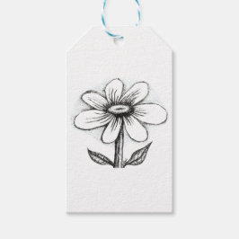 cadeaukaartje voor haar met madeliefje cadeaulabel
