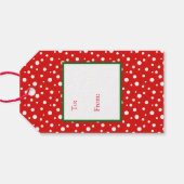 Cadeaukerstkerstkerstkerstman met Label Cadeaulabel (Achterkant Horizontaal)