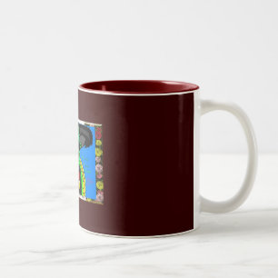 Cadeaukunst voor SERP Tweekleurige Koffiemok