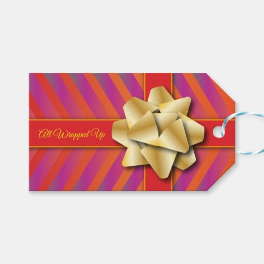 Cadeaulabel 'Helemaal Ingepakt'   (Voorkant (Horizontaal))