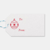 CadeauLabel - kerstdecoratie rond de ronde (Achterkant Horizontaal)