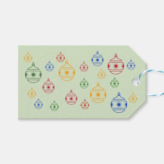 CadeauLabel - kerstdecoratie rond de ronde (Voorkant (Horizontaal))