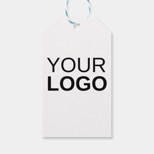 CadeauLabel met Blauw & Wit Koord (Achterkant)