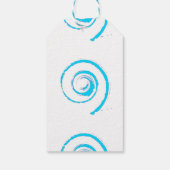 CadeauLabel met Light Blue Twirl (Achterkant)