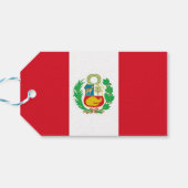 CadeauLabel met vlag Peru (Achterkant Horizontaal)