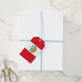 CadeauLabel met vlag Peru (Met Touw)
