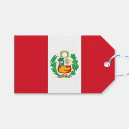 CadeauLabel met vlag Peru