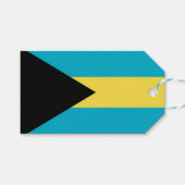 CadeauLabel met vlag van Bahama's (Voorkant (Horizontaal))