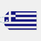 CadeauLabel met vlag van Griekenland (Achterkant Horizontaal)