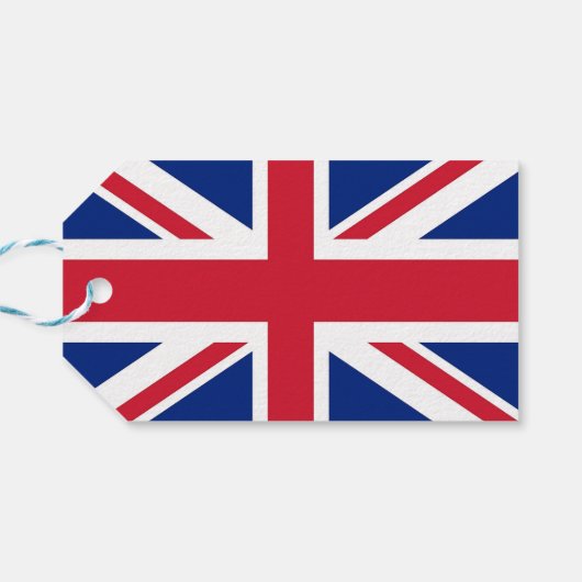 CadeauLabel met vlag van het Verenigd Koninkrijk (Achterkant Horizontaal)