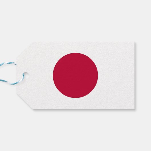 CadeauLabel met vlag van Japan (Achterkant Horizontaal)