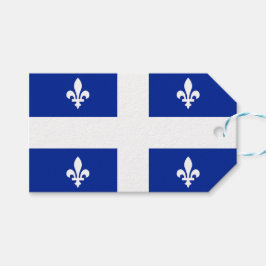 CadeauLabel met vlag van Quebec, Canada