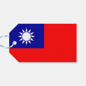 CadeauLabel met vlag van Taiwan (Achterkant Horizontaal)