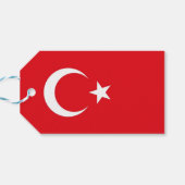 CadeauLabel met vlag van Turkije (Achterkant Horizontaal)