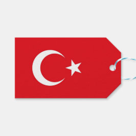 CadeauLabel met vlag van Turkije