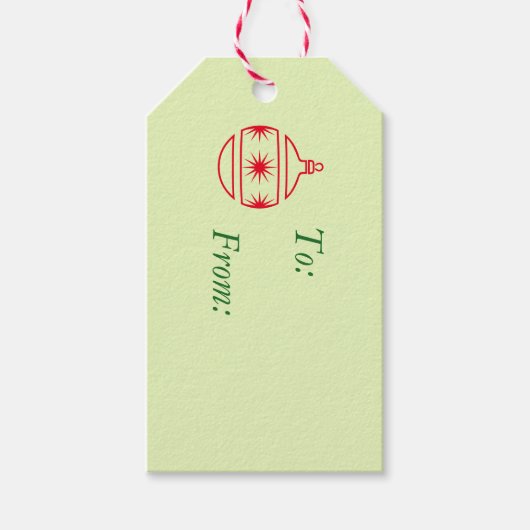 CadeauLabel - Ronde boomversieringen (Voorkant)