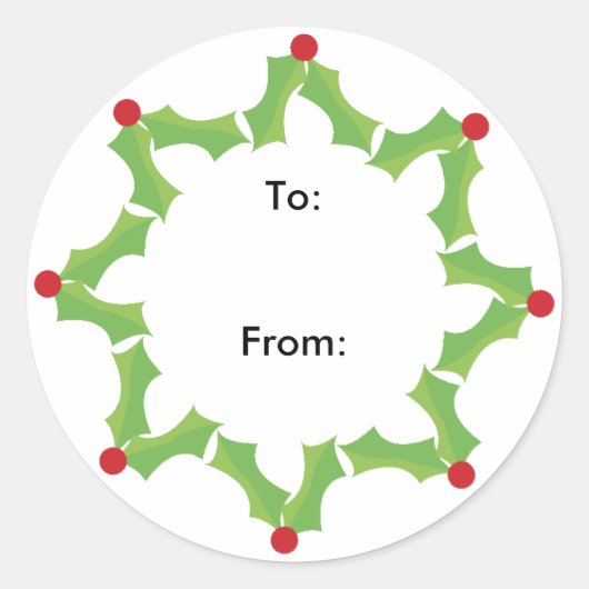 CadeauLabel Ronde Sticker (Voorkant)