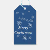 CadeauLabel - Snowflakes en Santa (Achterkant)