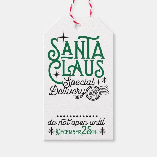 CadeauLabel van de officiële Santa North Pole (Voorkant)