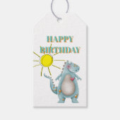 CadeauLabels - Blauw Dino-ontwerp 2 (Voorkant)