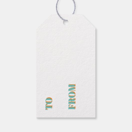 CadeauLabels - Blue Dino (Achterkant)