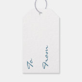 CadeauLabels - Gefeliciteerd Blauwe Paarse voetafd (Achterkant)