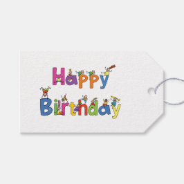 CadeauLabels - Gekke Kinderen Happy Birthday
