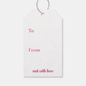 CadeauLabels - Roze en gouden harten (Achterkant)