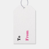 CadeauLabels - Roze kus (Achterkant)