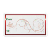 CadeauLabels - Zwemmen Etiket (Voorkant)