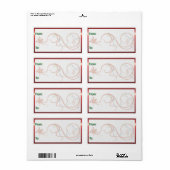 CadeauLabels - Zwemmen Etiket (Full Sheet)