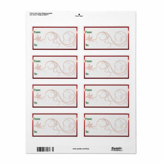 CadeauLabels - Zwemmen Etiket (Full Sheet)