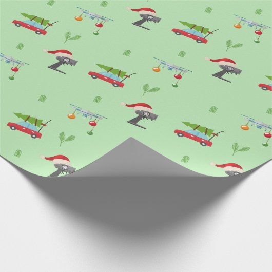 "Cadeaulevering per drone" Cadeaupapier (Hoek)