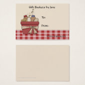 Cadeaumand Label Visitekaartje (Voorkant /achterkant)