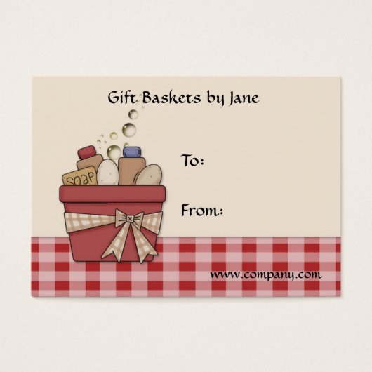Cadeaumand Label Visitekaartje (Voorkant)